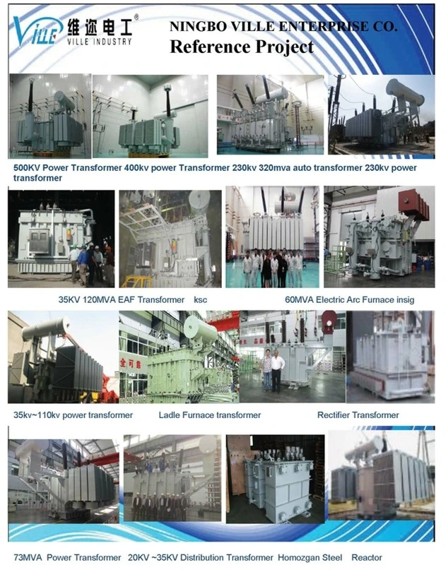 144mva 35kv Furnace Transformer for Metallurgical Electric Arc Furnace Transformer, 30mva Reactor Power Supply Steel Industrial Furnace