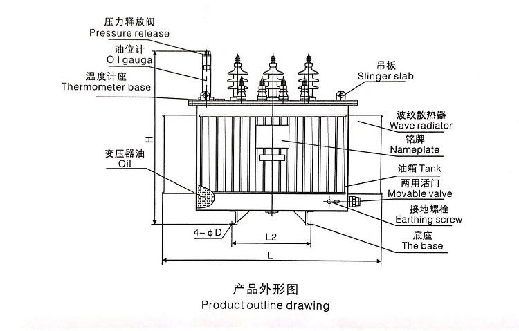 One-Phase Electric Furnace Yifa Special Power/Distribution Transformer 30kv-350kv